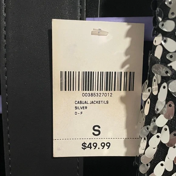 Forever 21 Black and Silver Sequin Blazer - Picture 2 of 2